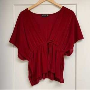 Pretty Little Thing Tie-Front Top